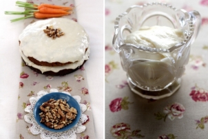 Carrot Cake with Soy Cream Cheese Icing, Renee Naturally