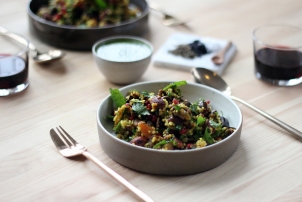 Millet, Pomegranate & Pistachio Pilaf // Renee Naturally
