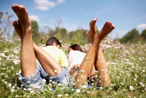 Couple relaxing in nature, Renee Naturally