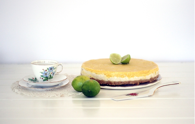 Macadamia Crusted Mango & Lime Raw 'Cheesecake', Renee Naturally Macadamia Crusted Mango & Lime Raw 'Cheesecake', Renee Naturally