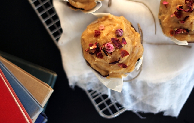 Rosewater, Honey & Almond Cupcakes with Cashew Cream Frosting, Renee Naturally