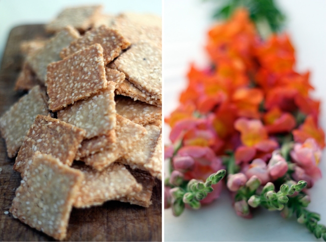 Sesame Almond Crackers, Renee Naturally Sesame Almond Crackers, Renee Naturally