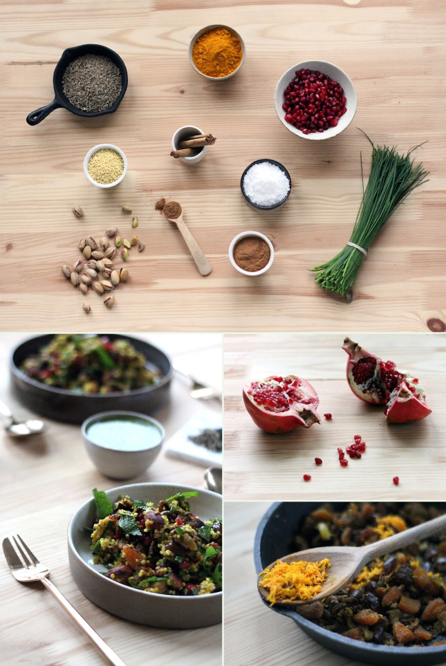 Millet, Pomegranate & Pistachio Pilaf // Renee Naturally Millet, Pomegranate & Pistachio Pilaf // Renee Naturally